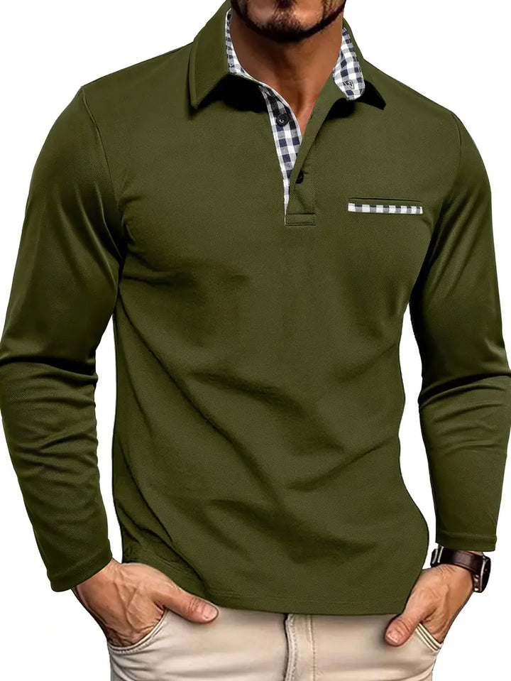 Gernan™ | Camiseta polo de manga larga para hombre