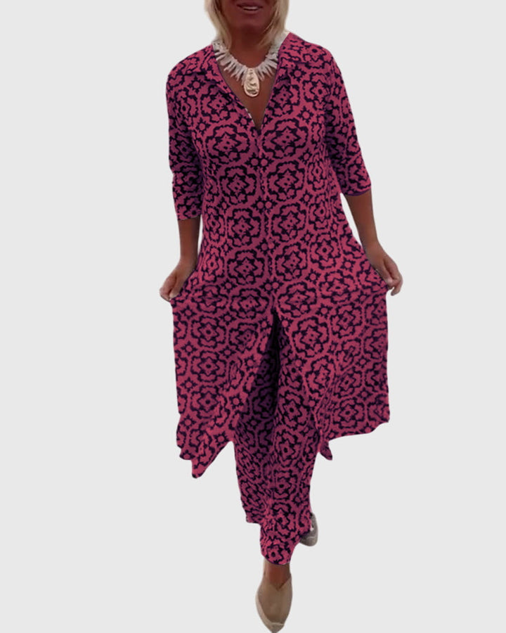 Gabriella | Conjunto Elegante Vintage de Dos Piezas