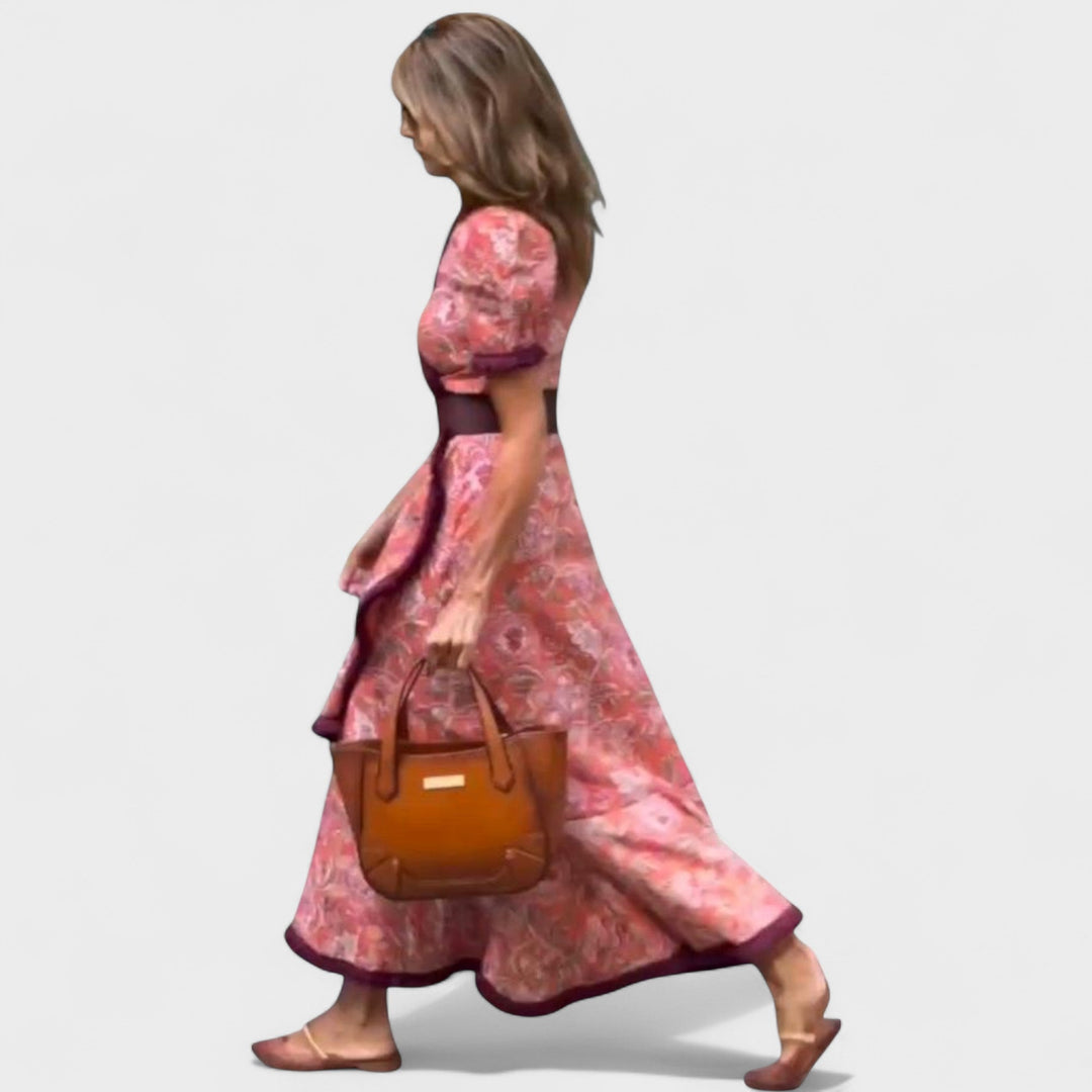 Vina - Vestido Envolvente Floral