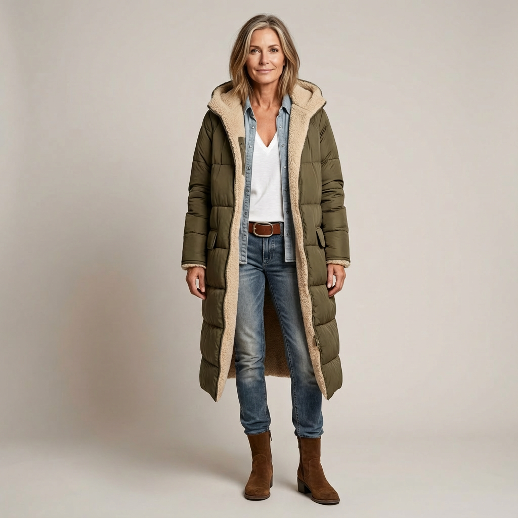 Amelia | Abrigo Reversible Elegante