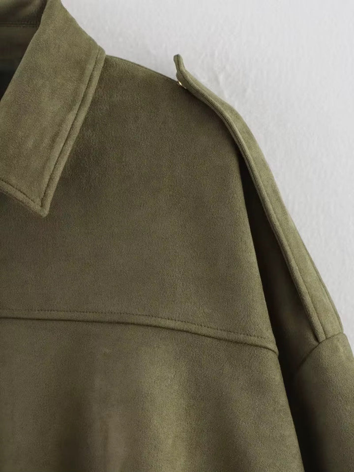 Calvera | Bomber Suede Efecto Premium