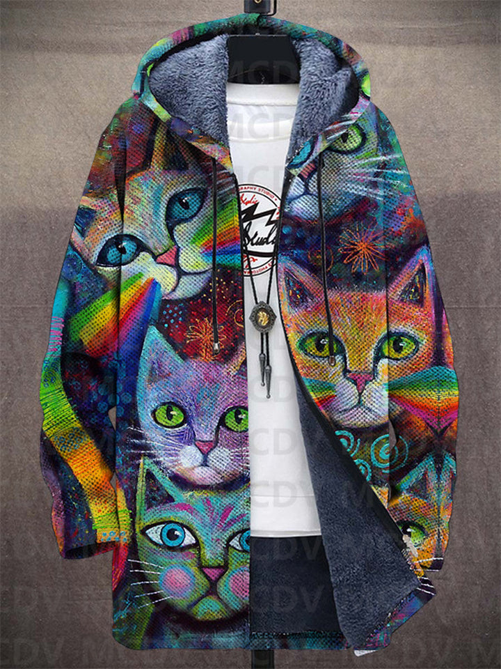 Lowanna | Sudadera con capucha de lujo inspirada en el arte con cremallera