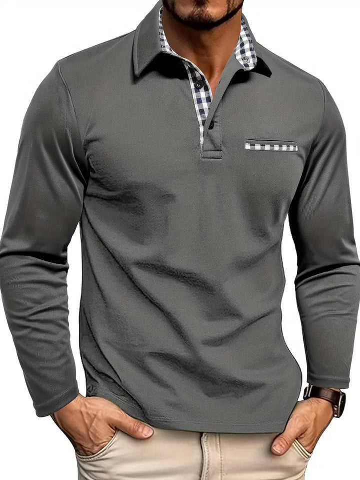 Gernan™ | Camiseta polo de manga larga para hombre