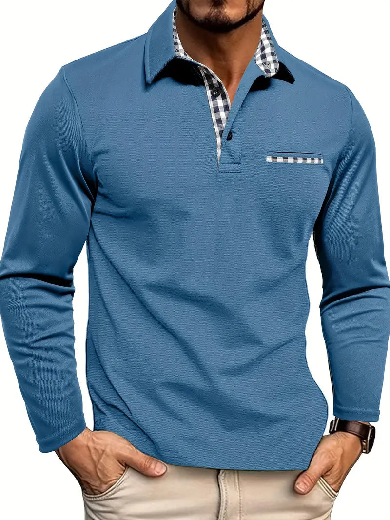 Gernan™ | Camiseta polo de manga larga para hombre