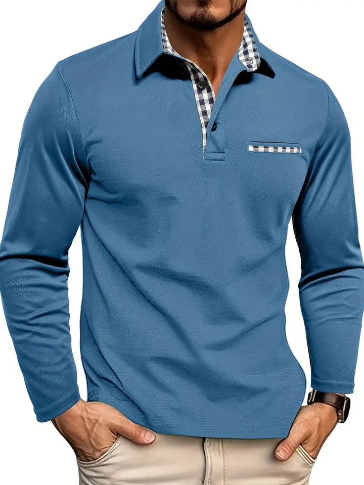 Gernan™ | Camiseta polo de manga larga para hombre