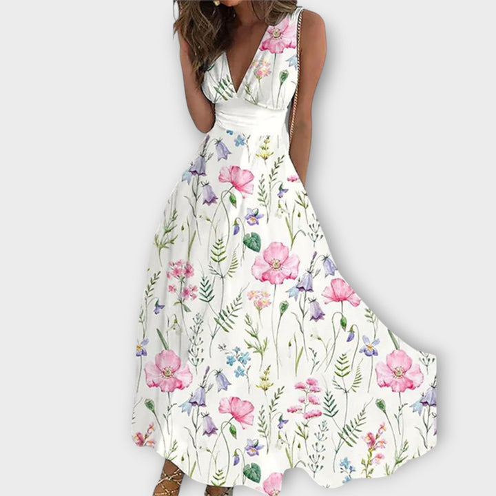 Romy | Vestido Floral con Escote en V