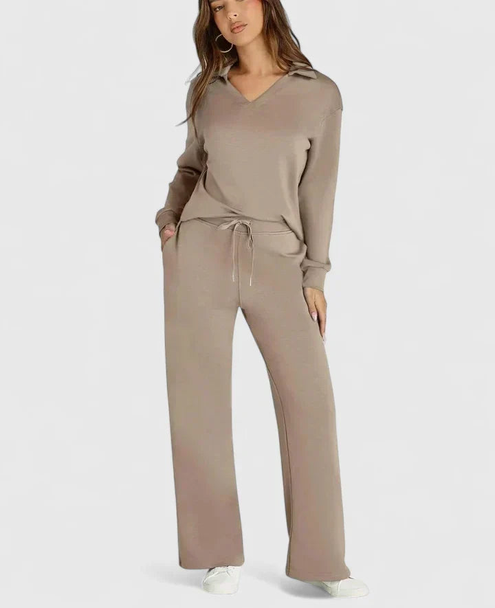 Anzhelee | Conjunto Sofisticado de Dos Piezas