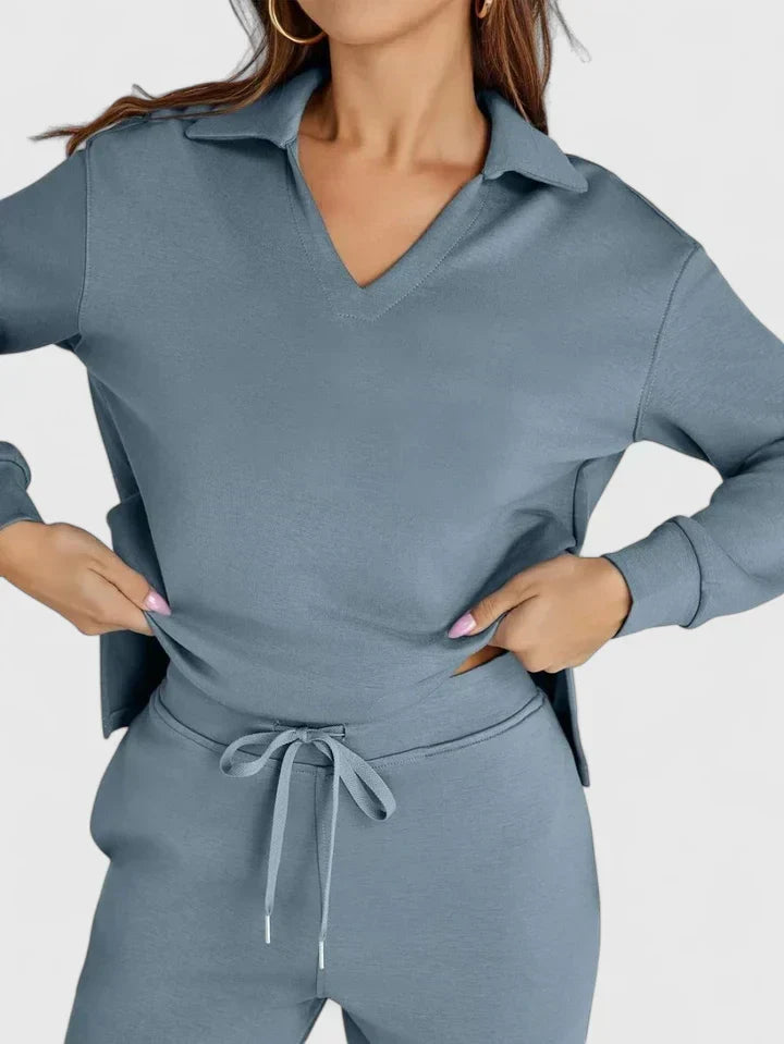 Anzhelee | Conjunto Sofisticado de Dos Piezas