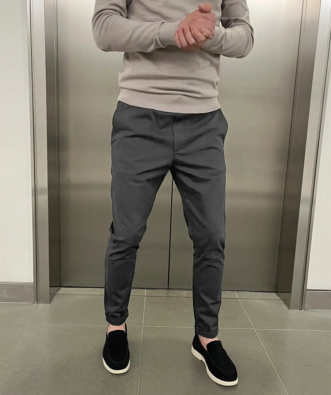 Jerez | Chino elásticos slim de lujo